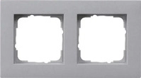 Gira 0212255, Exklusives Angebot: Gira 0212255 Abdeckrahmen 2-fach flach Gira E2