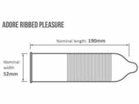 Adore Pleasure Kondome mit Riffeln 144 Stück