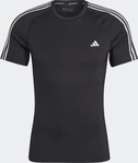 Adidas HD3525, ADIDAS Herren Shirt Techfit 3-Streifen Training BLACK male