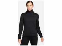 NIKE Damen Sweatshirt W NK SWIFT ELEMNT TF TTLNK, BLACK/REFLECTIVE SILV, S