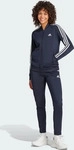 Adidas IJ8782, ADIDAS Damen Sportanzug Essentials 3-Streifen LEGINK/WHITE female