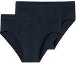 SCHIESSER Herren Slips 2er Pack - Feinripp, Sportslip, Cotton Essentials