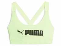 PUMA Damen Top Mid Impact Puma Fit Bra, SPEED GREEN-PUMA BLACK, XS