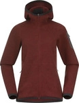 bergans 7904432, BERGANS Bergans Damen Kapuzensweat W KAMPHAUG KNITTED HOODIE Rot
