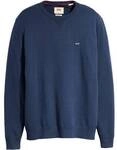 LEVIS Levi's Herren Strickpullover - "Lightweight Housemark Sweater", Rundhals,
