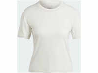Adidas IM5027, ADIDAS Damen Shirt Train Essentials Train Cotton 3-Streifen Crop Grau