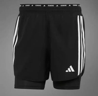 Adidas IQ3808, ADIDAS Herren Shorts Own the Run 3-Streifen 2-in-1 BLACK male