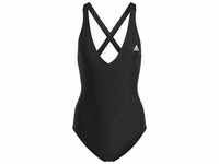 ADIDAS Damen Badeanzug 3-Streifen, BLACK/WHITE, 42