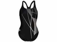 ARENA Damen Schwimmanzug WOMEN'S SWIMSUIT GRAPHIC, BLACK-WHITE, 38