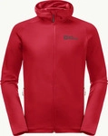 Jack Wolfskin 1710541, JACK WOLFSKIN Herren Unterjacke BAISELBERG HOODED FZ M red