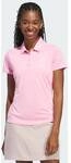 ADIDAS Women's Solid Performance Short Sleeve Polo Shirt