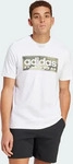 Adidas IN6473, ADIDAS Herren Shirt Camo Linear Graphic WHITE male