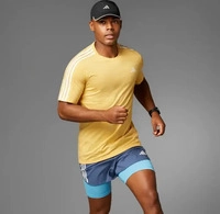 Adidas IK4990, ADIDAS Herren T-Shirt Own the Run 3-Streifen SEMSPA male