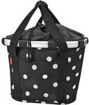 KLICKFIX Vorderradkorb "Bike Basket" ,black dots
