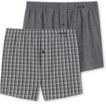 SCHIESSER Herren Web-Boxershorts, 2er Pack - Unterhose, Baumwolle