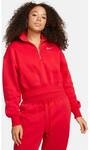 NIKE Damen Sweatshirt W NSW PHNX FLC QZ CROP