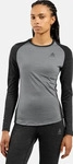 Odlo 111291, ODLO Damen Unterhemd BL TOP crew neck l/s NATURAL P Grau female