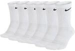 NIKE Unisex 6er Pack Sportsocken - Everyday, Cotton Cushioned Crew, einfarbig