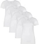 BAMBOO BASICS Bamboo basics Damen T-Shirt KATE, 4er Pack - Unterhemd, Rundhals,
