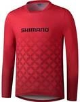 SHIMANO MYOKO L.S. Long Sleeve Jersey, Red