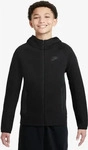 Nike FD3285, NIKE Kinder Unterjacke B NSW TECH FLC FZ BLACK/BLACK/BLACK