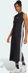 Adidas JE1208, ADIDAS Damen Kleid Essentials 3-Streifen Long Racerback Kleid