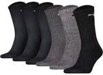 PUMA Unisex Sportsocken, 6er Pack - Tennissocken, Crew Sport Socken, einfarbig (2x 3