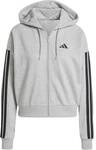 ADIDAS Damen Kapuzensweat Essentials 3-Streifen French Terry