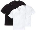 SCHIESSER Herren American T-Shirt 4er Pack - 1/2 Arm, Unterhemd, V-Ausschnitt