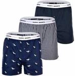 HAPPY SHORTS Happy Shorts Herren Webboxershorts, 3er Pack - American Style,