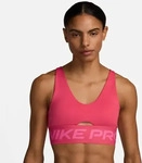 Nike HF7324, NIKE Damen Shirt W NP INDY PLUNGE BRA BOLD ASTER PINK/PINKSICLE/WHITE