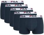 FILA Herren Boxer Shorts, 5er Pack - Logobund, Urban, Cotton Stretch, einfarbig