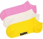 HAPPY SOCKS Happy Socks Unisex Sneaker-Socken, 3er Pack - Solid Socks Low,