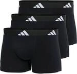 ADIDAS adidas Herren Boxershorts, 3er Pack - Trunks, Active Flex Cotton, Logo,