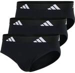 ADIDAS adidas Herren Slip, 3er Pack - Briefs, Active Flex Cotton, Logo, einfarbig