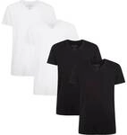 BAMBOO BASICS Bamboo basics Herren T-Shirt VELO, 4er Pack - Unterhemd, V-Neck, Single