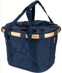 KLICKFIX Vorderradkorb "Bike Basket" , rhombus midnight gold