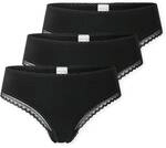 SCHIESSER Damen Strings, 3er Pack - 3Pack Cheeky String, Stretch Cotton, uni