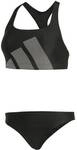 ADIDAS Damen Bikini Big Bars -Set mit C-f&ouml;rmigem R&uuml;cken