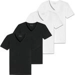 SCHIESSER Herren T-Shirt 4er Pack - Serie "95/5", V-Ausschnitt, S-4XL