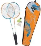 TALBOT/TORRO Badmintonset Talbot Torro Badminton-Set 2-Attacker, 2 Schl&auml;ger, 2