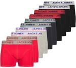JACK AND JONES JACK&JONES Herren Boxershorts, 10er Pack - JACJADON SOLID TRUNKS 10