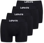 LEVIS Levi's Herren Boxershorts, 4er Pack - Solid Basic Boxer Brief ECOM, Organic