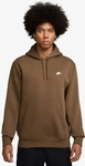 Nike FN3859, NIKE Herren Shirt M NK CLUB BB PO HOODIE MOSSWOOD BROWN/MOSSWOOD