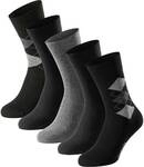 SCHIESSER Herren Socken, 5er Pack - "Bluebird", Baumwoll-Mix, uni/gemustert