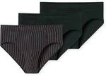 SCHIESSER Herren Slips, 3er Pack - "95/5", Supermini, Cotton Stretch, uni/gestreift