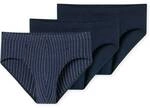SCHIESSER Herren Slips, 3er Pack - "95/5", Supermini, Cotton Stretch, uni/gestreift