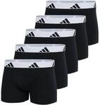 ADIDAS adidas Herren Boxershorts, 5er Pack - Trunks, Active Flex Cotton, Logo