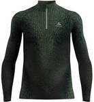 ODLO Herren Unterhemd BL TOP turtle neck l/s half zi