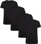 BAMBOO BASICS Bamboo basics Herren T-Shirt RUBEN, 4er Pack - Unterhemd, Rundhals,